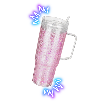40oz/1200ml Acrylic Snow Globe Tumbler