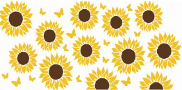 Sunflowers / Yellow Butterflies