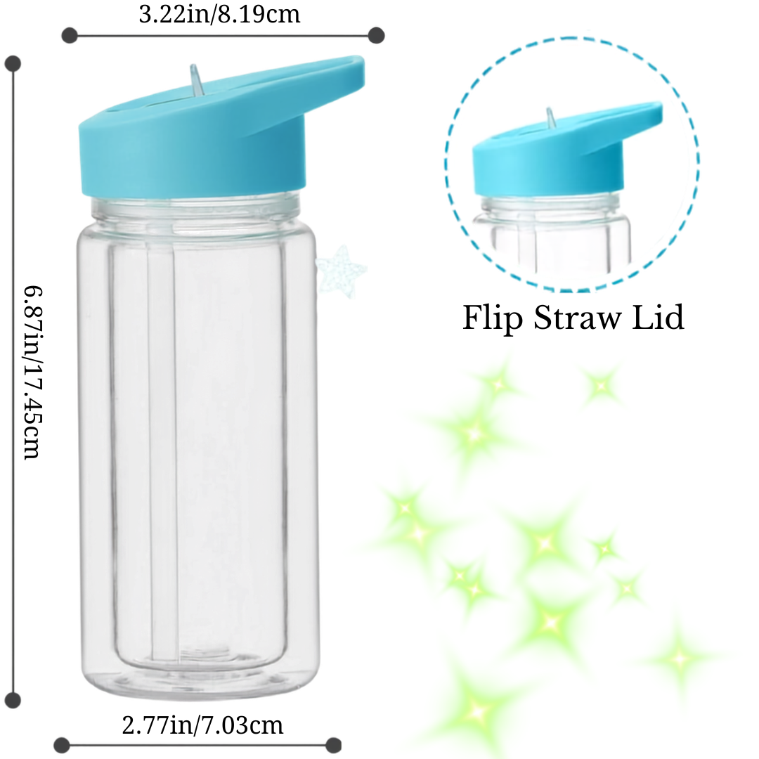 10oz/300ml Acrylic Snow Globe Tumbler (Kids Tumbler)