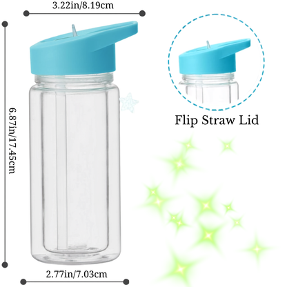 10oz/300ml Acrylic Snow Globe Tumbler (Kids Tumbler)