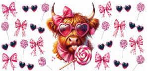 Cow / Sunglasses / Pink Bows