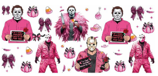 Horror Characters / Pink Pumpkins & Bows