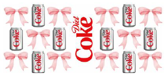 Diet Coke / Baby Pink Bows