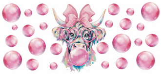 Cow / Bubble Gum / Pink