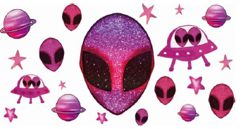 Alien / Pink / Spaceship