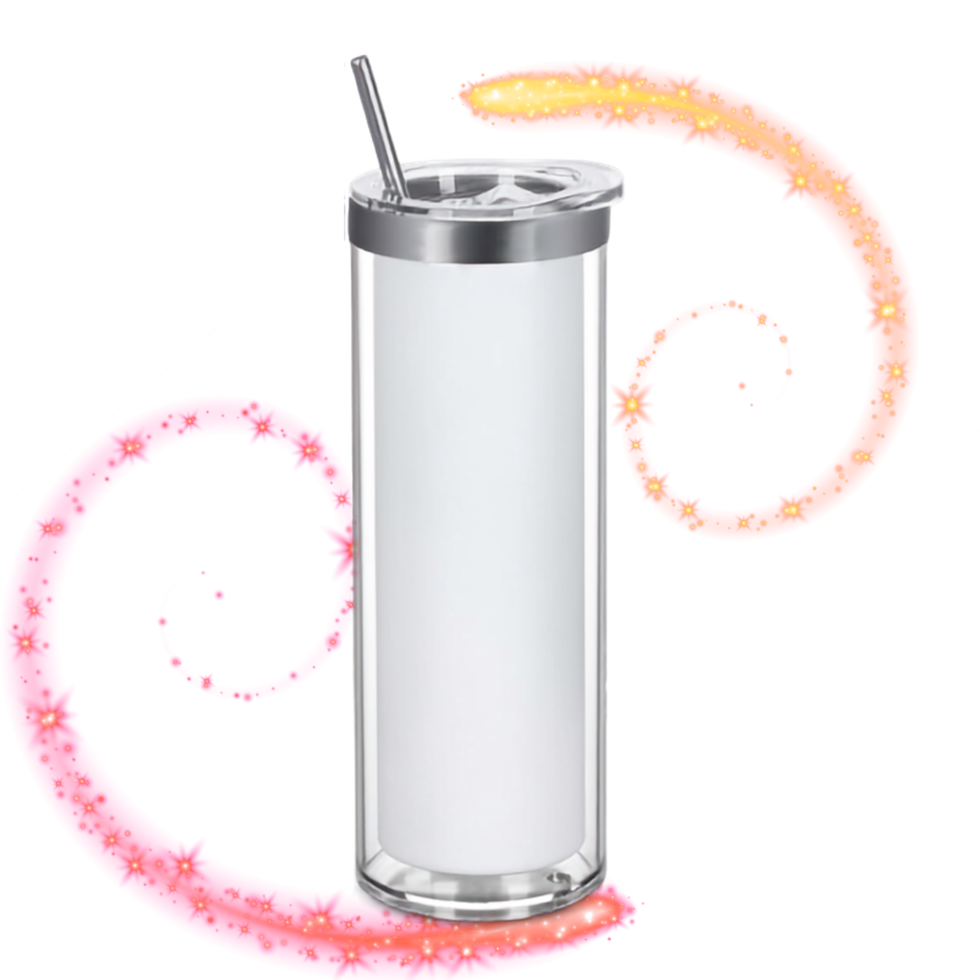 20oz/600ml Stainless Steel Snow Globe Tumbler